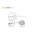 LTE-5075 rotating warning light dc12v/24v ac110v/220v